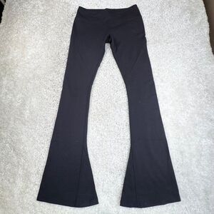 Splits 59 Flare Leggings Black Red Mesh Back Panel 33" Inseam